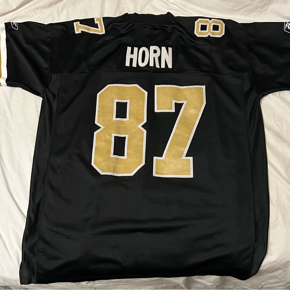 Throw Back Joe “Hollywood” Horn New Orleans SAINTS Reebok NFL Black/Gold Jersey - Picture 1 of 10